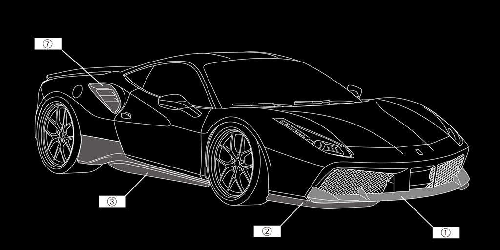 Aimgain F142B Sport Perfect Body Kit (Dry Carbon) for Ferrari 488 GTB