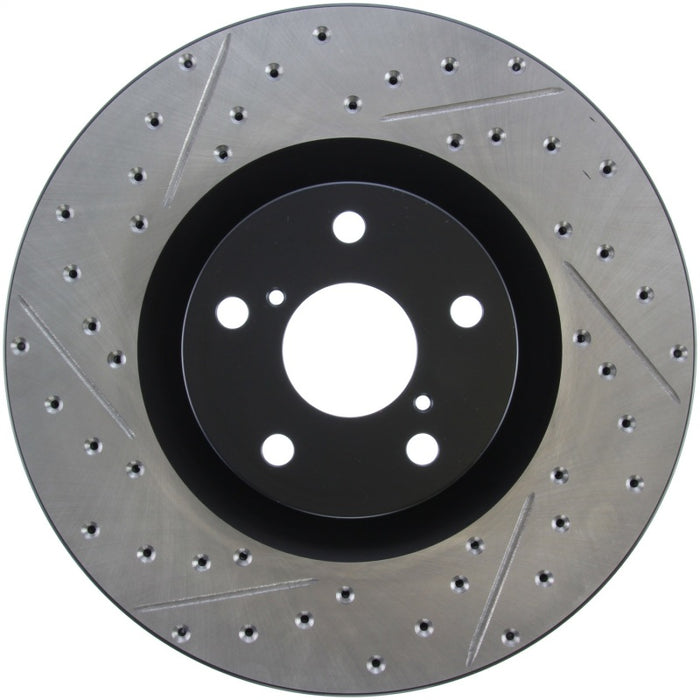 StopTech 14 Lexus IS Slotted & Drilled Front Right Rotor