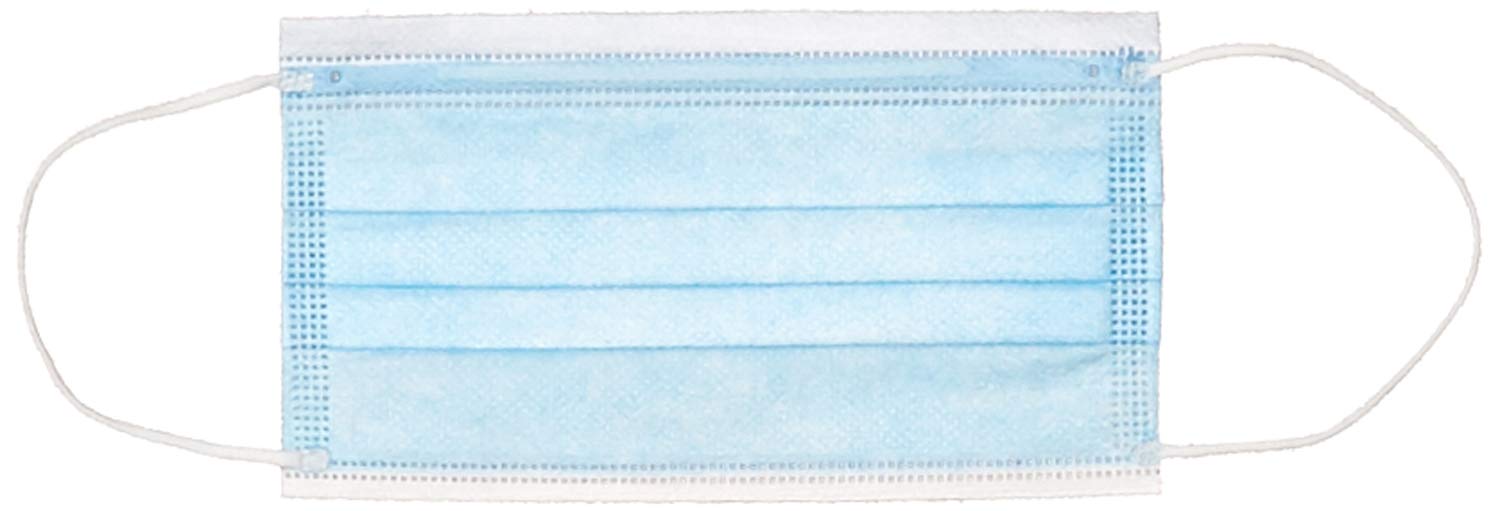 Single Use Disposable Face Mask (Pack of 50) Blue