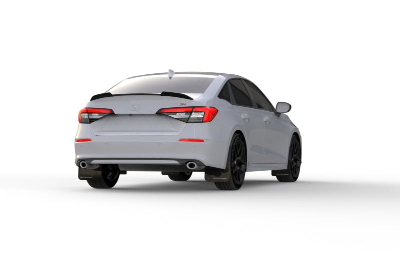 Rally Armor 22-26 Honda Civic/Civic Si/Sport Black UR Mud Flap w/Blue Logo