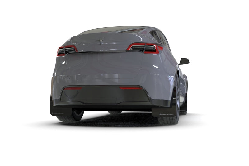 Rally Armor 20-26 Tesla Model Y, Juniper Y Black UR Mud Flap w/Dark Grey Logo