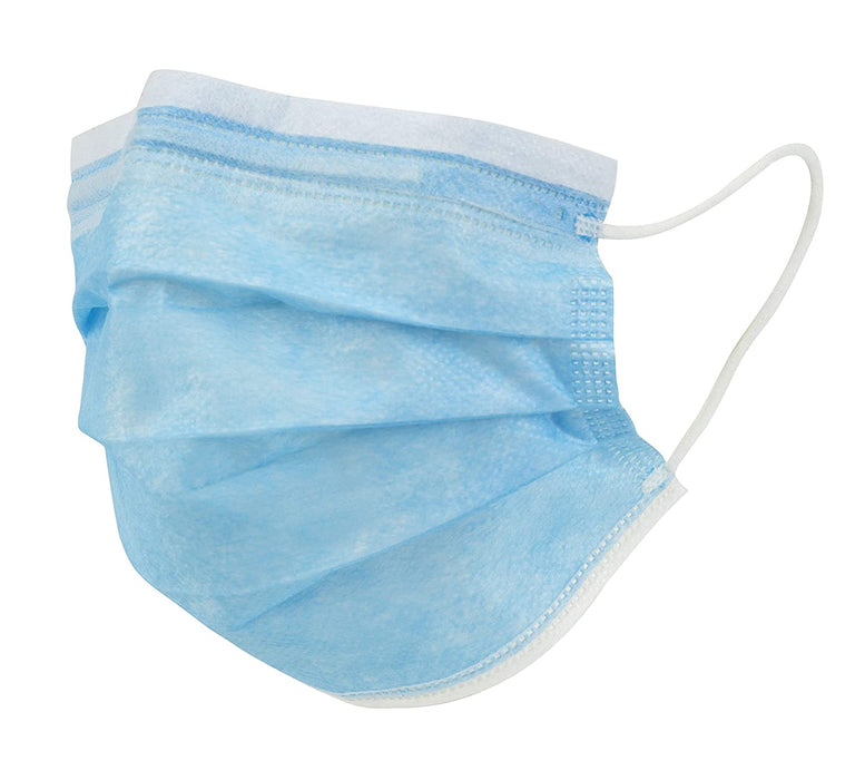 Single Use Disposable Face Mask (Pack of 50) Blue