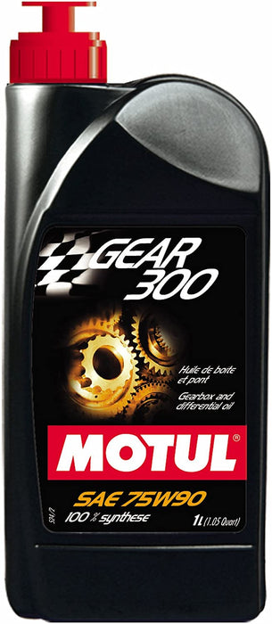 Motul Gear 300 Fully Synthetic Gearbox Oil - 75W90 1L Pack of 6