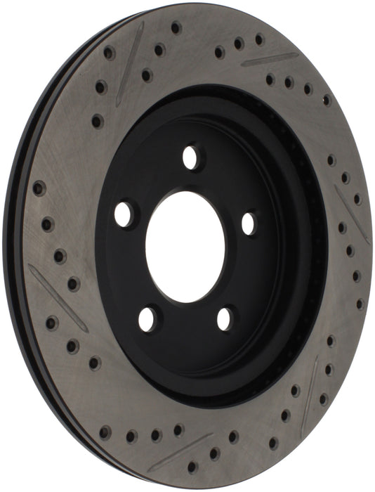 StopTech 05-10 Ford Mustang Slotted & Drilled Right Rear Rotor