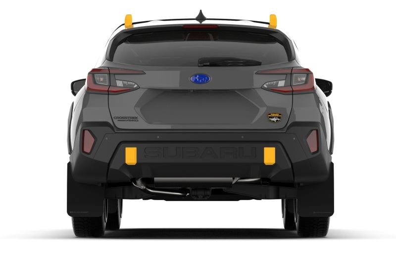 Rally Armor 24-26 Subaru Crosstrek (Wilderness Only) Black UR Mud Flap W/Red Logo - No Drilling Req