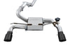AWE Tuning Ford Focus RS SwitchPath Cat-Back Exhaust - Diamond Black Tips