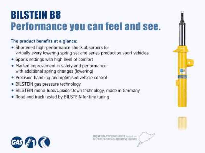 Bilstein B8 2015-2017 Subaru WRX - STI Rear Monotube Shock Absorber