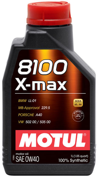Motul 8100 0W40 X-Max Engine Oil 1 Liter