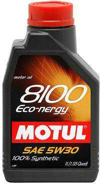 Motul 8100 5W30 Eco-Nergy Synthetic Oil, 1L (1.05 qt.)