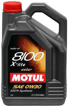 Motul 8100 0W30 X-Lite Synthetic Oil - 5L (1.3 gal.)
