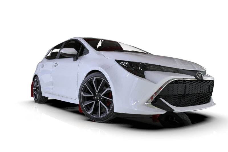 Rally Armor 18-25 Toyota Corolla Hatchback Black UR Mud Flap Silver Logo