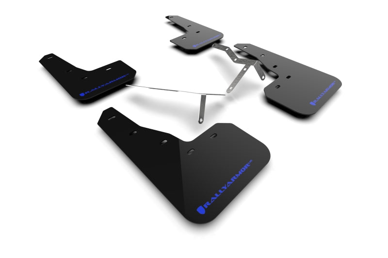 Rally Armor 22-26 Honda Civic/Civic Si/Sport Black UR Mud Flap w/Blue Logo