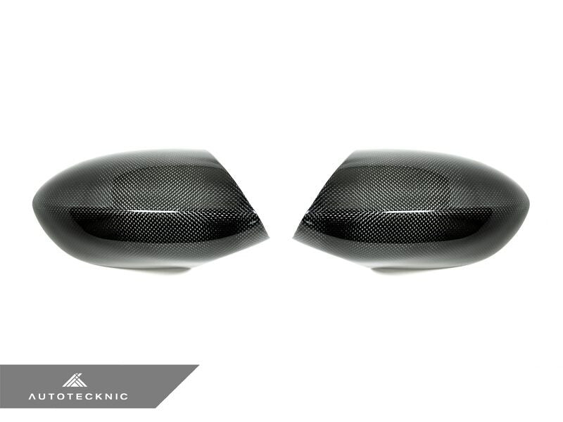 AutoTecknic Replacement Carbon Fiber Mirror Covers - E90/ E92/ E93 M3 | E82 1M