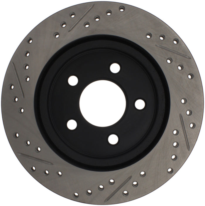 StopTech 05-10 Ford Mustang Slotted & Drilled Right Rear Rotor