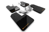 Rally Armor 21-25 Ford Bronco (Plstc Bmpr - NO Rptr/Sprt - NO RR/RB) Blk Mud Flap w/Cy Orange Logo