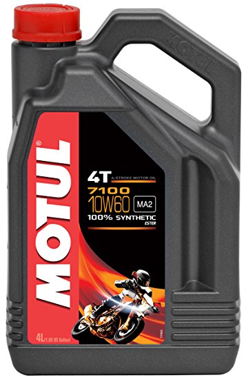 Motul 7100 10W60 100% Ester Synthetic 4-Stroke Oil Api Sl, Jaso Ma - Gallon