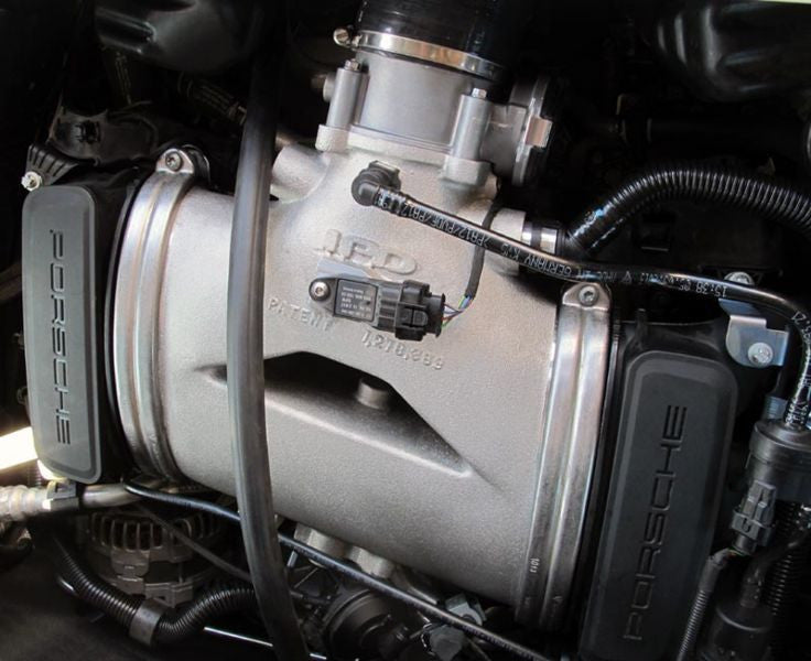 IPD 981 Cayman/Boxster Non-S 2.7L 82mm Competition Plenum ('13-'16): Power Gains 15 WHP / 12 WTQ