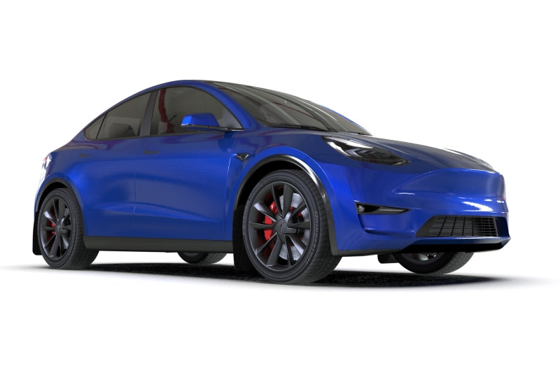 Rally Armor 20-26 Tesla Model Y, Juniper Y Black UR Mud Flap w/Dark Grey Logo