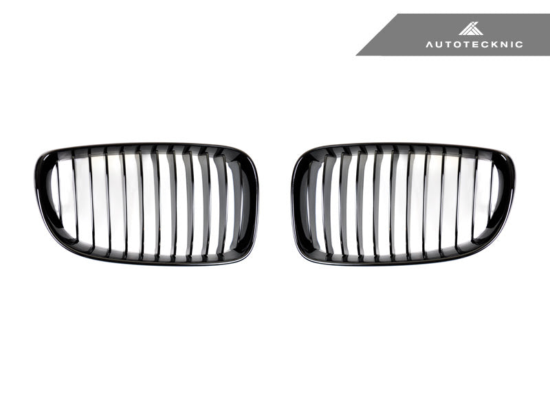 AutoTecknic Replacement Gloss Black Front Grilles - E82/E88 1-Series & 1M