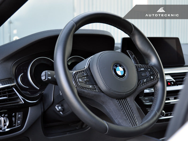 AutoTecknic Carbon Alcantara Steering Wheel Trim for BMW G01 X3 & G02 X4