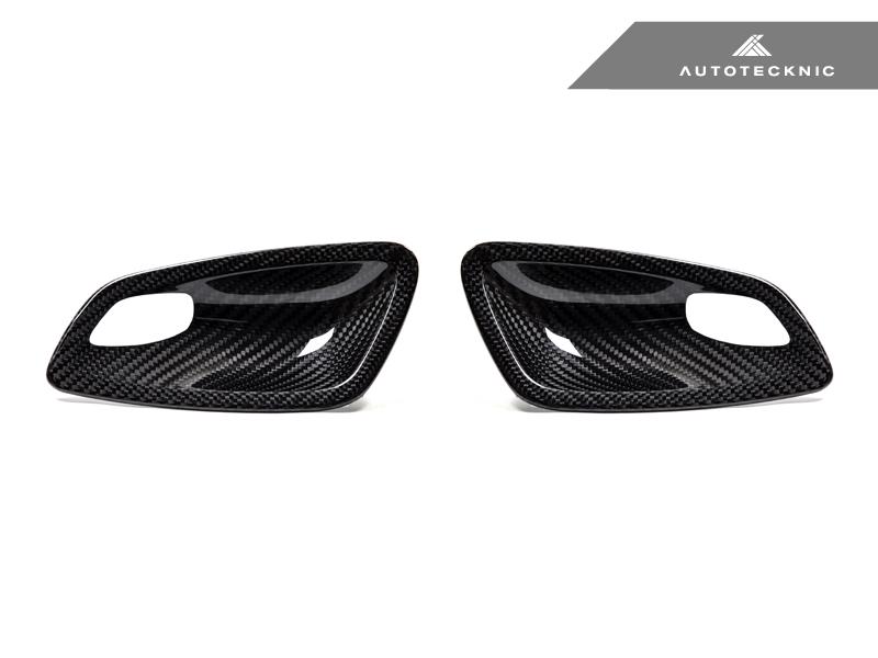 AutoTecknic Dry Carbon Interior Door Handle Trims for BMW E92 3-Series & M3 | E93 3-Series & M3