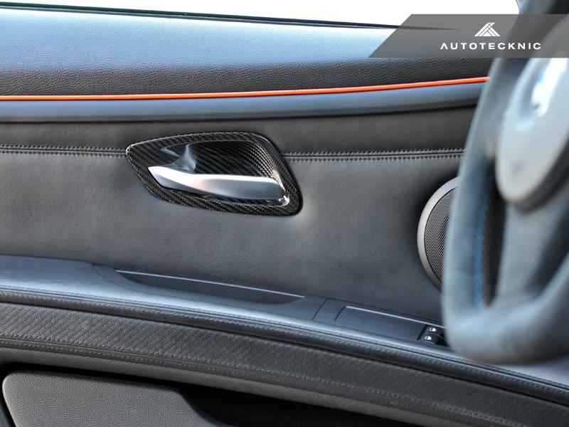 AutoTecknic Dry Carbon Interior Door Handle Trims for BMW E92 3-Series & M3 | E93 3-Series & M3