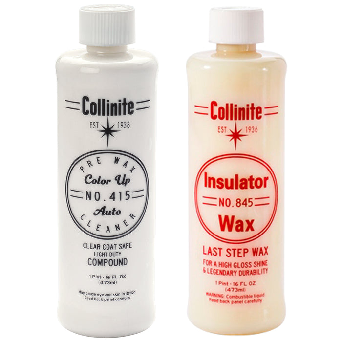 Collinite 415 Color-Up Cleaner 845 Insulator Wax Combo