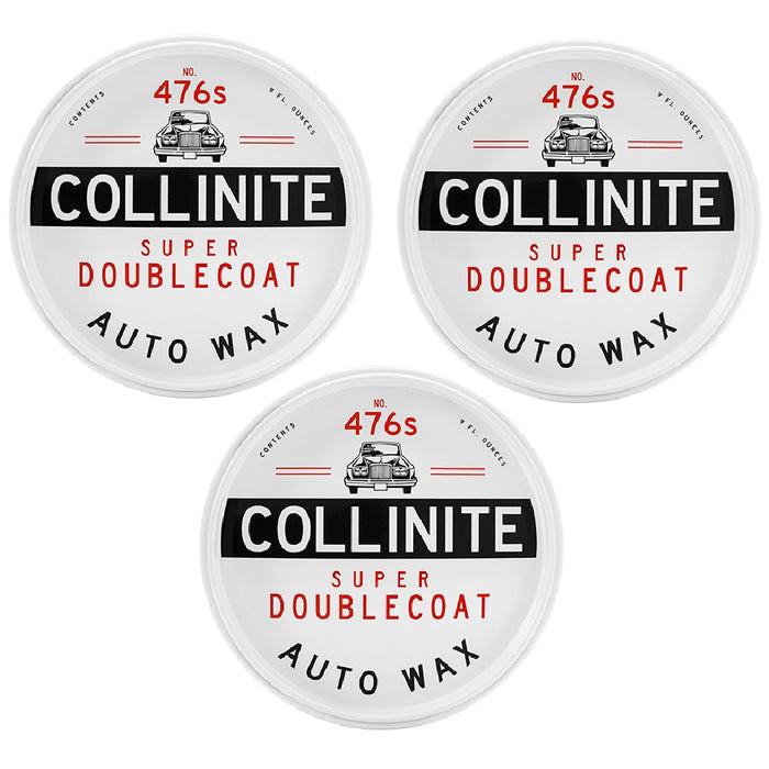 Collinite Super Doublecoat Auto Paste Wax 9oz (3 Pack)