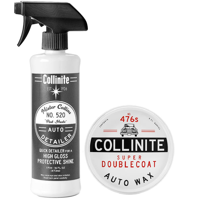 Collinite 520 Quick Detailer and 476S Super Double Coat Auto Wax Combo