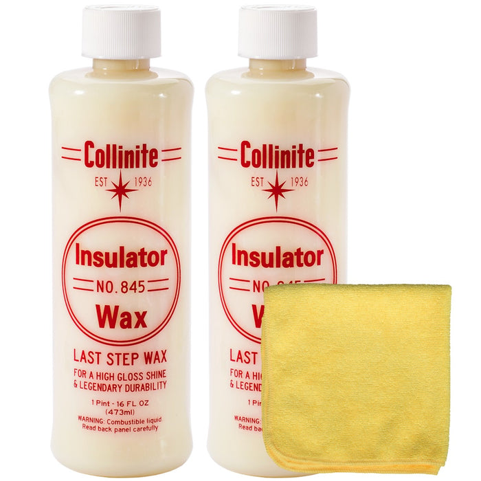Collinite 845 Insulator Wax 2 Pack and Towel Combo