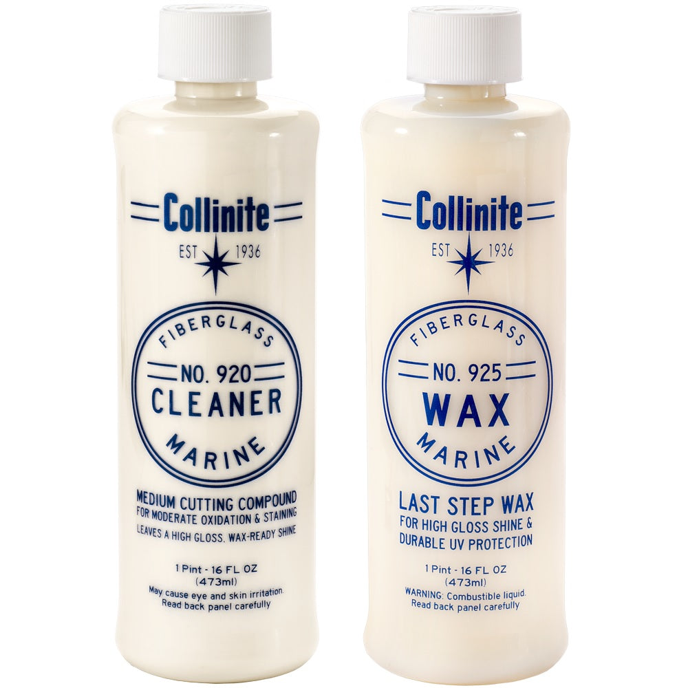 Collinite 920 Fiberglass Marine Cleaner & 925 Fiberglass Marine Wax Co