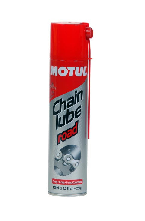 Motul CHAIN LUBE ROAD aerosol (tacky, kart, roadracing) - 13.5oz