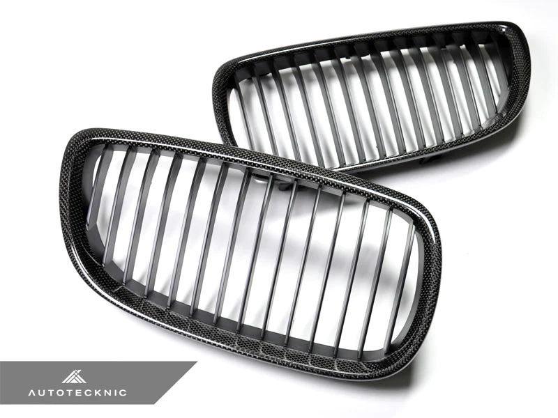 AutoTecknic Replacement Carbon Fiber Front Grilles - E92/ E93 3-Series Coupe/ Cabrio (including E9X M3)