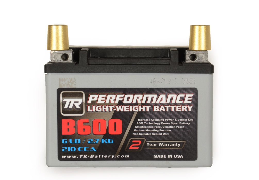 Tomioka Racing B600 Lightweight Battery with Lightweight Aluminum Mounting Kit