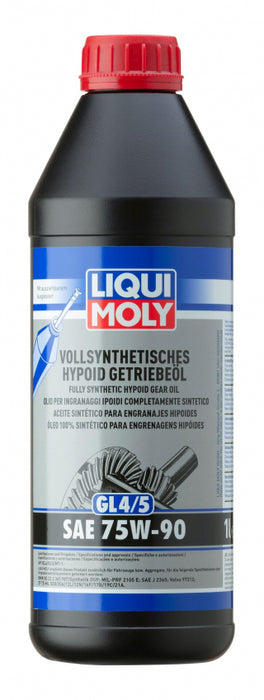 Liqui Moly Fully Synthetic Hypoid Gear Oil (GL4/5) 75W-90 - 1L