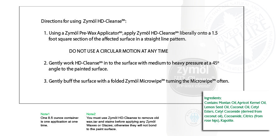 Zymol HD-Cleanse Pre-Wax Cleaner 8.5oz