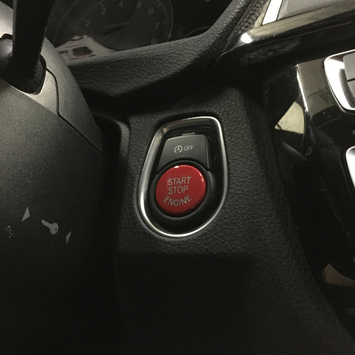 AutoTecknic Replacement Red Start Button - BMW F-Chassis Vehicles