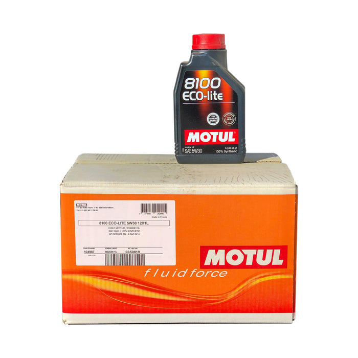 Motul 8100 Eco-Lite 5W30 1L (Case of 12) - 12 Liters