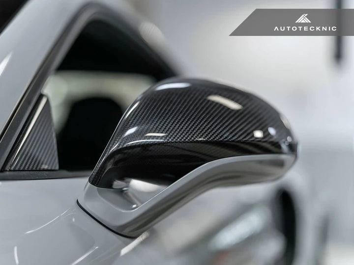AutoTecknic Replacement Carbon Fiber Mirror Covers - Porsche 991 Turbo | GT3 | GT4