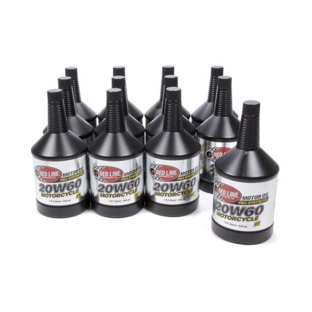 Red Line 20W60 Motorcycle Oil 1 Qt (Case of 12)