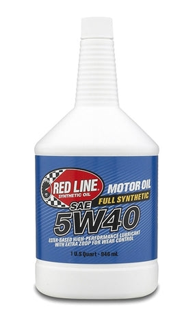 Red Line 5W40 Full Synthetic Motor Oil 1 Qt