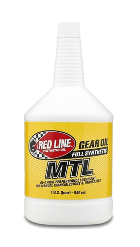 Red Line 50204 SAE 75W80 API GL-4 MTL Gear Oil 1 Quart