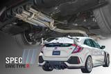 Remark Catback Exhaust, Honda Civic Type-R Spec III (2017+) Black Chrome Tip Cover (Non-Resonated)