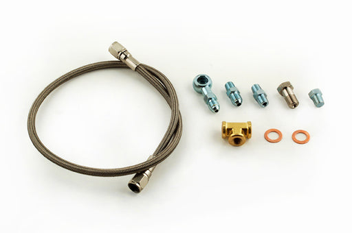 Tomioka Racing TR Stainless Steel Oil Feed Line Kit (70cm) for Garrett T2, T25, T28, GT25, GT28, GT30 Turbo