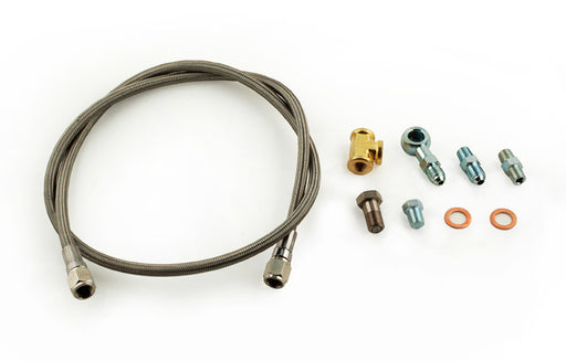 Tomioka Racing TR Stainless Steel Oil Feed Line Kit for Garrett Turbo