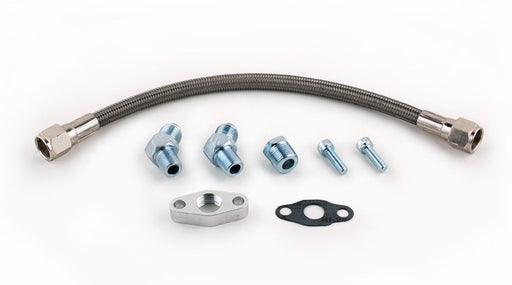 Tomioka Racing TR Stainless Steel Oil Return Line Kit Garrett Turbo