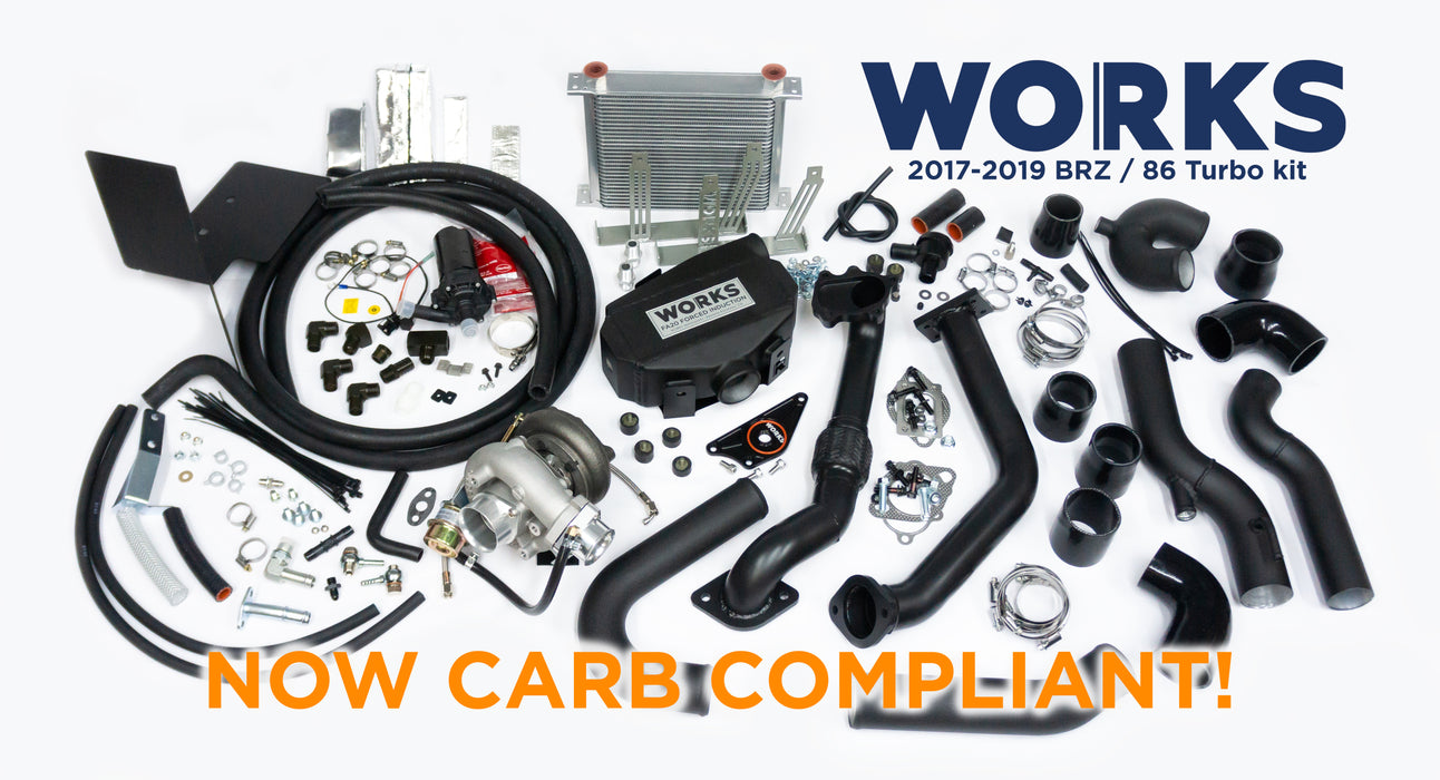 WORKS 2017-2019 BRZ / 86 Stage 2 Turbo Kit - Calibrated Ver. CARB Compliant