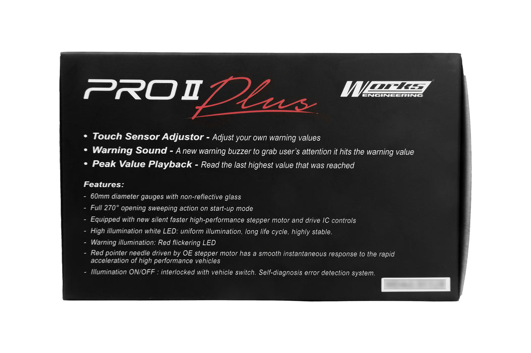 Works Engineering Pro II Plus 3 Bar Boost Gauge