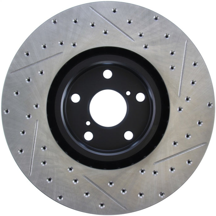 StopTech 14 Lexus IS Slotted & Drilled Front Right Rotor