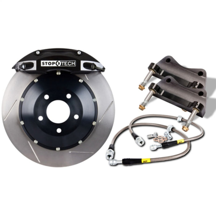 StopTech 08-13 BMW M3/11-12 1M Coupe Front BBK w/ Black ST-60 Calipers Slotted 380x35mm Rotor